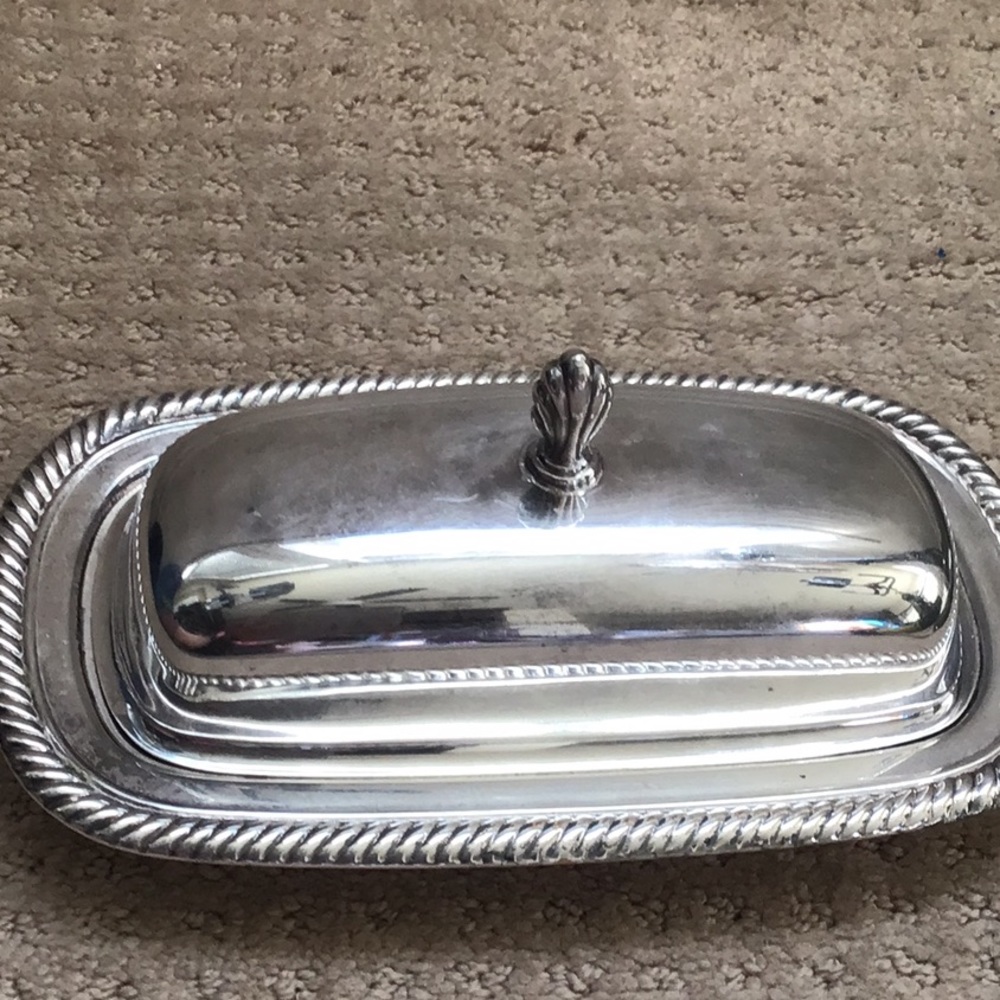 Butter Dish - Silver Plated